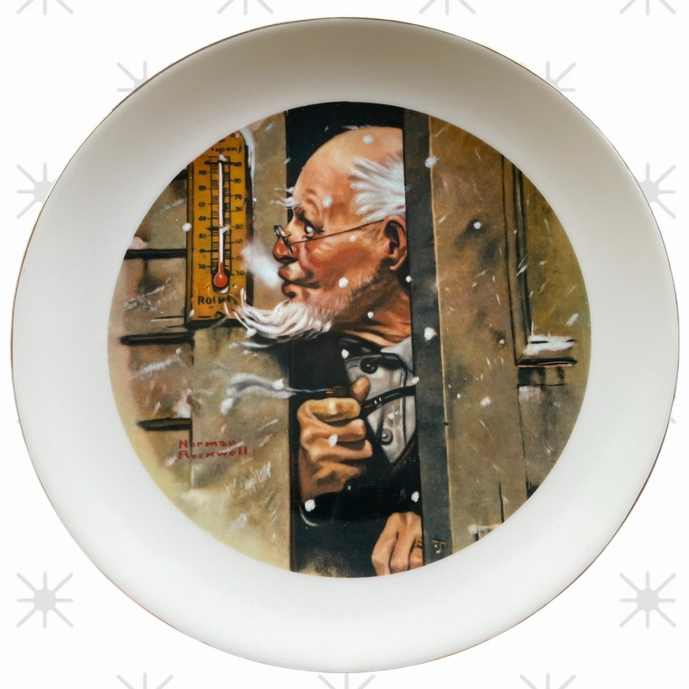 1979 Norman Rockwell “old man winter” decorative plate